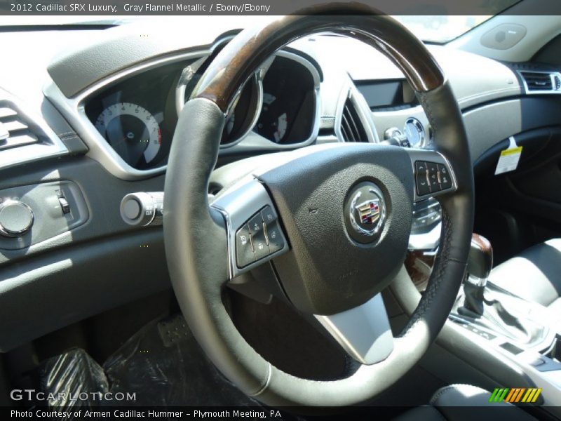 Gray Flannel Metallic / Ebony/Ebony 2012 Cadillac SRX Luxury