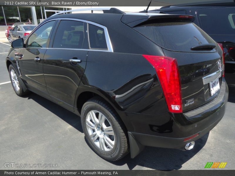 Black Raven / Ebony/Ebony 2012 Cadillac SRX Luxury