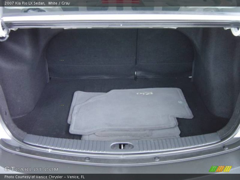 White / Gray 2007 Kia Rio LX Sedan