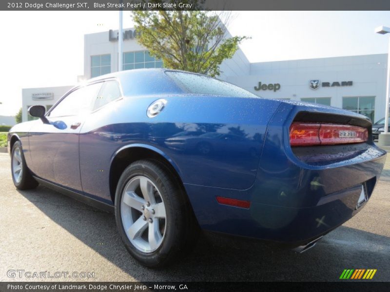 Blue Streak Pearl / Dark Slate Gray 2012 Dodge Challenger SXT