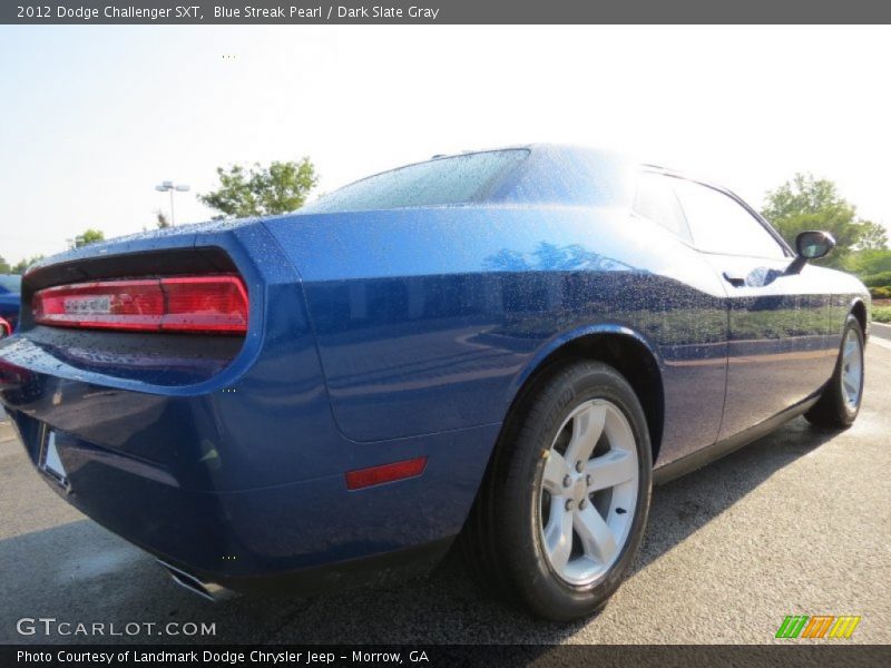 Blue Streak Pearl / Dark Slate Gray 2012 Dodge Challenger SXT