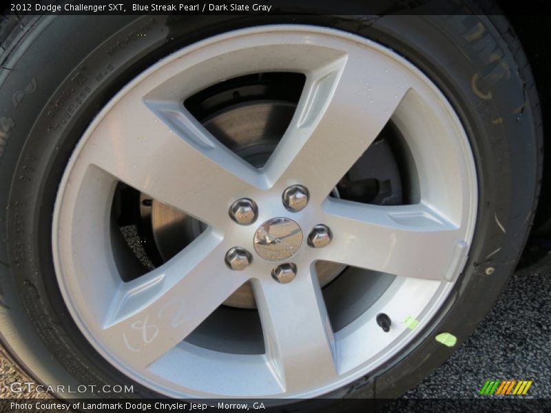 Blue Streak Pearl / Dark Slate Gray 2012 Dodge Challenger SXT