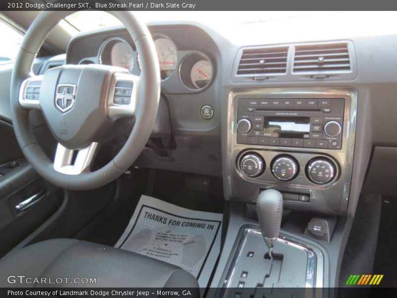 Blue Streak Pearl / Dark Slate Gray 2012 Dodge Challenger SXT
