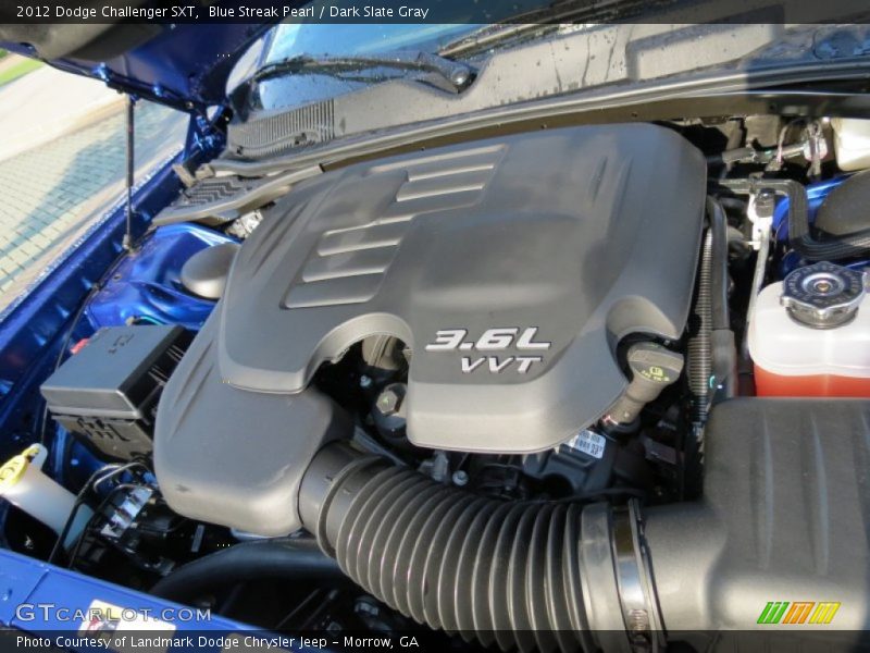 Blue Streak Pearl / Dark Slate Gray 2012 Dodge Challenger SXT