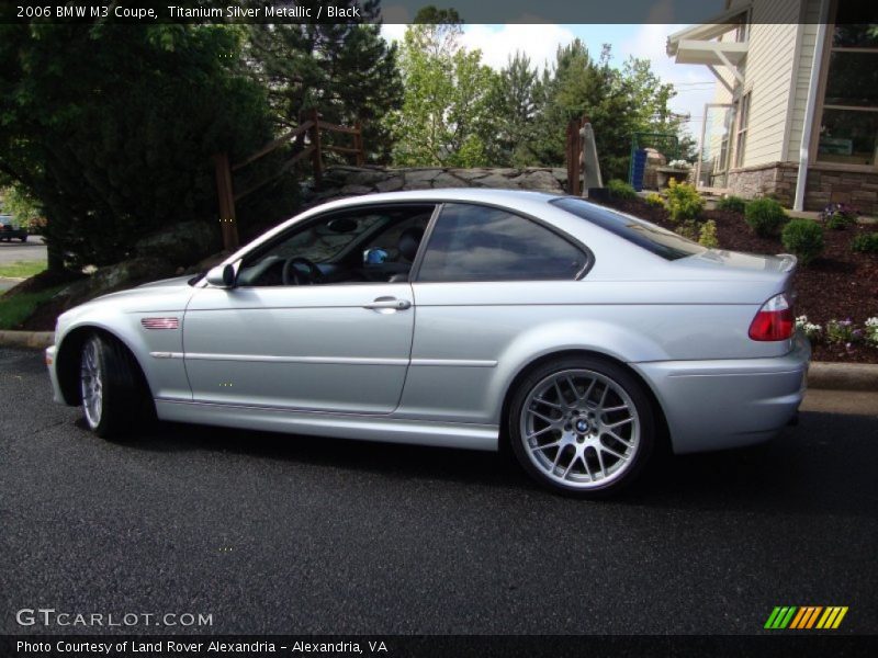 Titanium Silver Metallic / Black 2006 BMW M3 Coupe