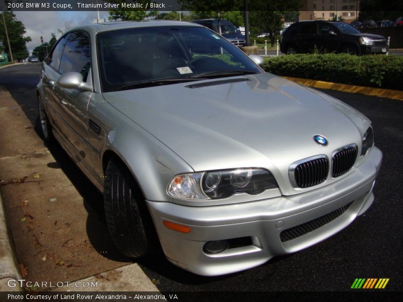 Titanium Silver Metallic / Black 2006 BMW M3 Coupe