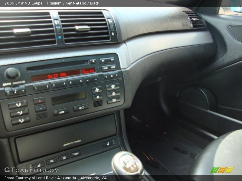 Titanium Silver Metallic / Black 2006 BMW M3 Coupe