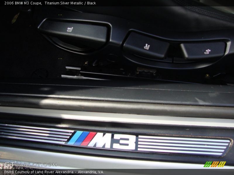 Titanium Silver Metallic / Black 2006 BMW M3 Coupe