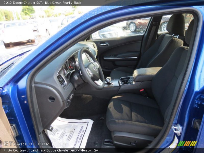 Blue Streak Pearl / Black 2012 Dodge Charger SXT