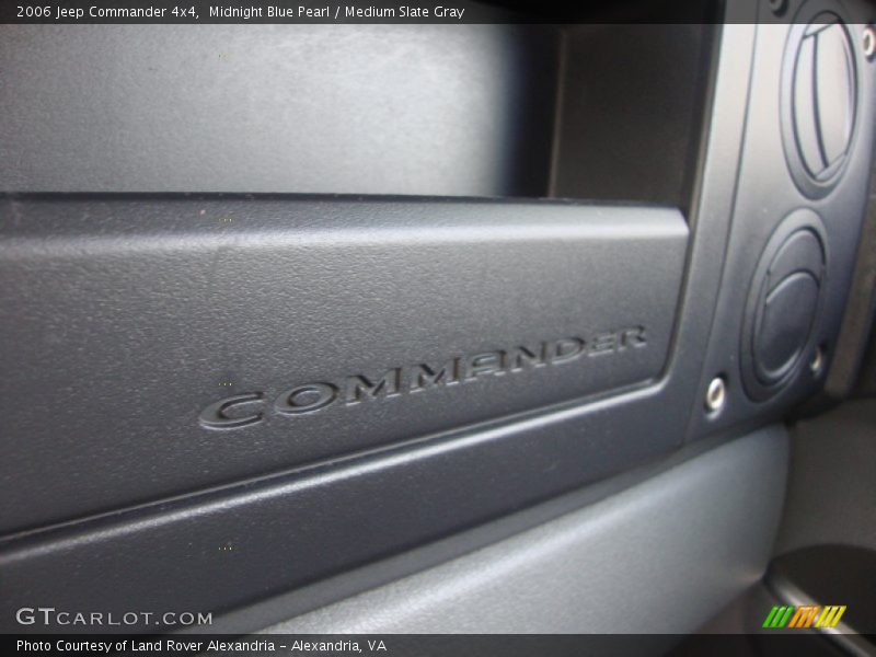 Midnight Blue Pearl / Medium Slate Gray 2006 Jeep Commander 4x4