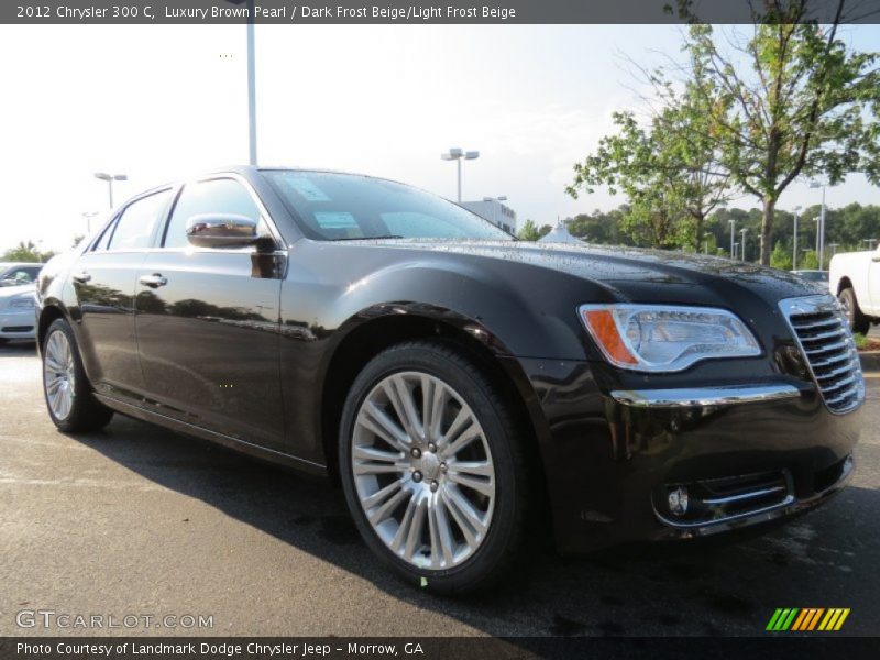 Luxury Brown Pearl / Dark Frost Beige/Light Frost Beige 2012 Chrysler 300 C