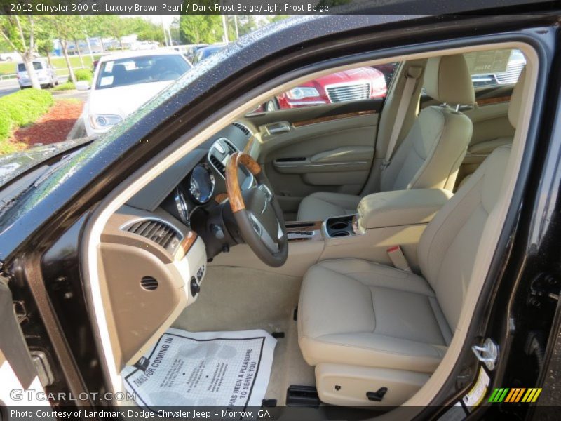 Luxury Brown Pearl / Dark Frost Beige/Light Frost Beige 2012 Chrysler 300 C