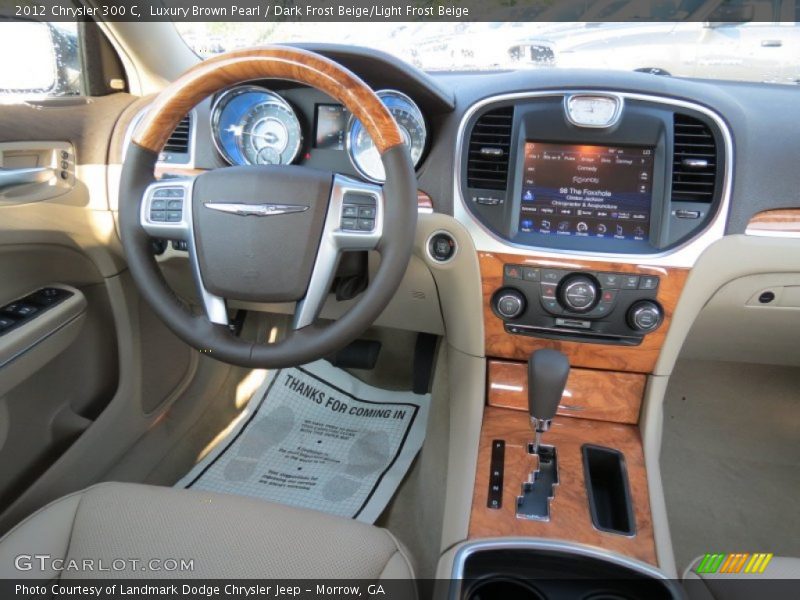 Luxury Brown Pearl / Dark Frost Beige/Light Frost Beige 2012 Chrysler 300 C