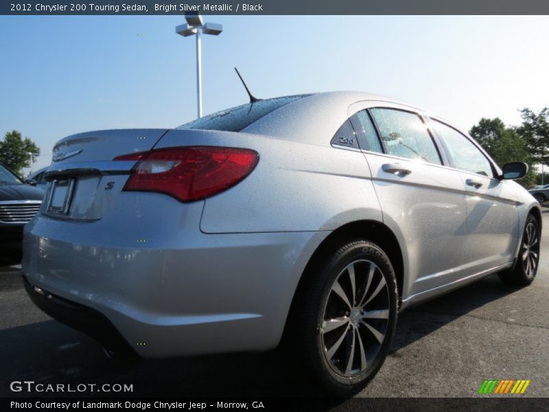 Bright Silver Metallic / Black 2012 Chrysler 200 Touring Sedan