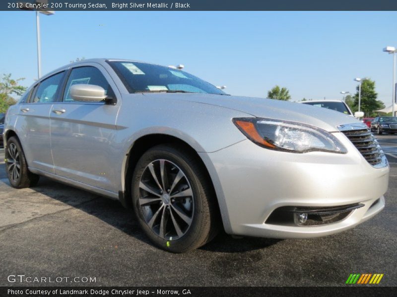 Bright Silver Metallic / Black 2012 Chrysler 200 Touring Sedan