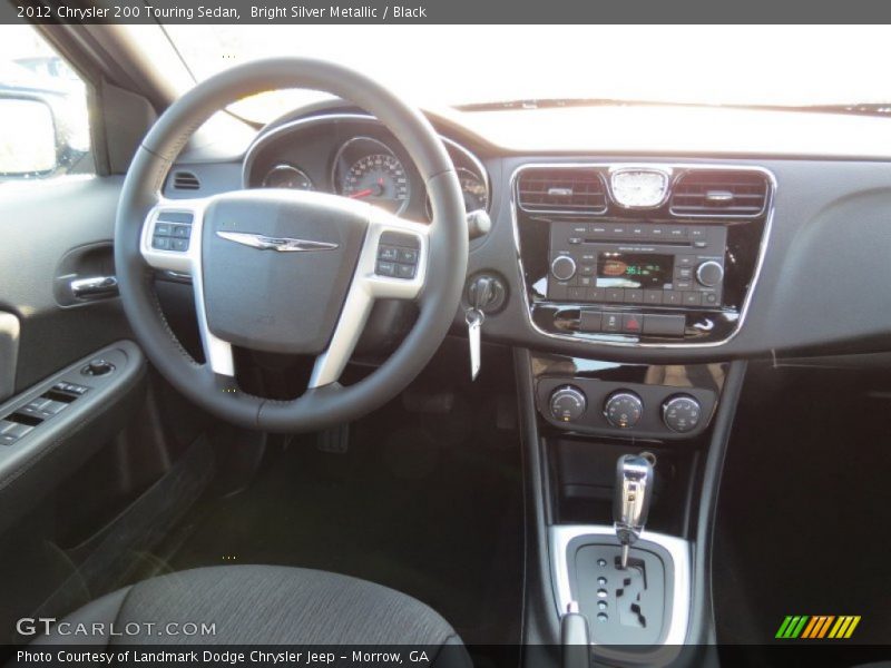 Bright Silver Metallic / Black 2012 Chrysler 200 Touring Sedan