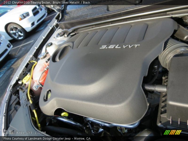 Bright Silver Metallic / Black 2012 Chrysler 200 Touring Sedan