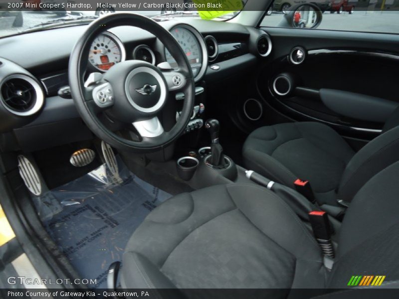 Mellow Yellow / Carbon Black/Carbon Black 2007 Mini Cooper S Hardtop