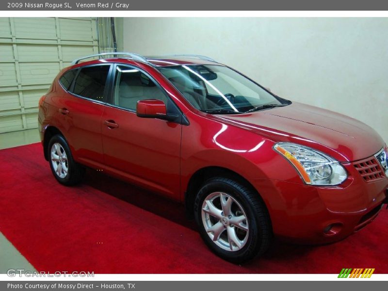 Venom Red / Gray 2009 Nissan Rogue SL