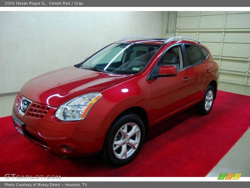 Venom Red / Gray 2009 Nissan Rogue SL