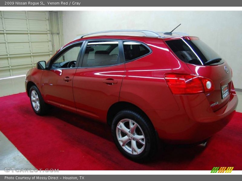 Venom Red / Gray 2009 Nissan Rogue SL