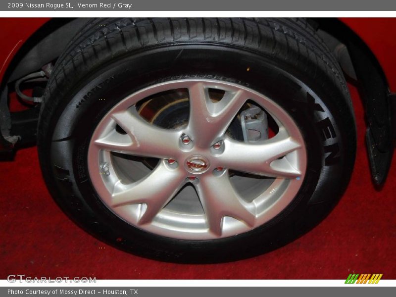 Venom Red / Gray 2009 Nissan Rogue SL