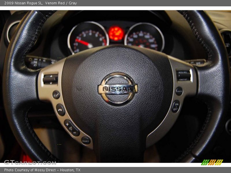 Venom Red / Gray 2009 Nissan Rogue SL