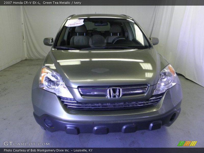 Green Tea Metallic / Ivory 2007 Honda CR-V EX-L