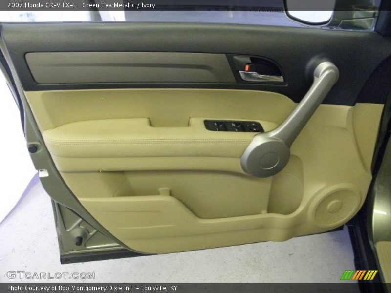 Green Tea Metallic / Ivory 2007 Honda CR-V EX-L