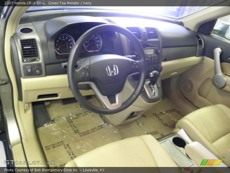 Green Tea Metallic / Ivory 2007 Honda CR-V EX-L