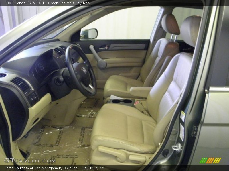 Green Tea Metallic / Ivory 2007 Honda CR-V EX-L