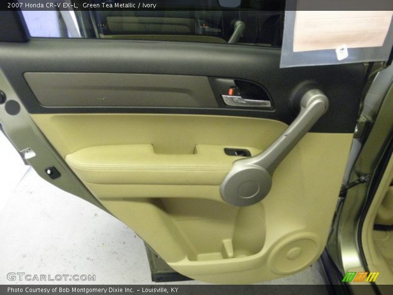 Green Tea Metallic / Ivory 2007 Honda CR-V EX-L