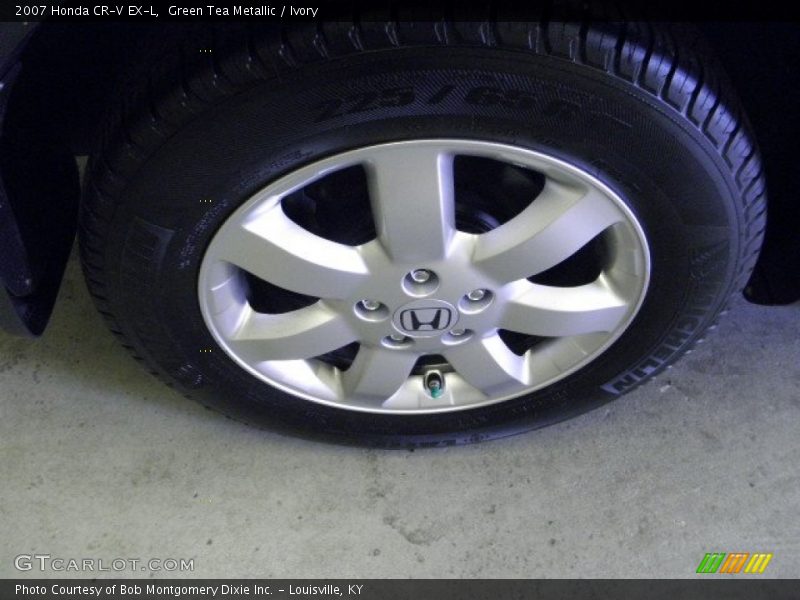 Green Tea Metallic / Ivory 2007 Honda CR-V EX-L