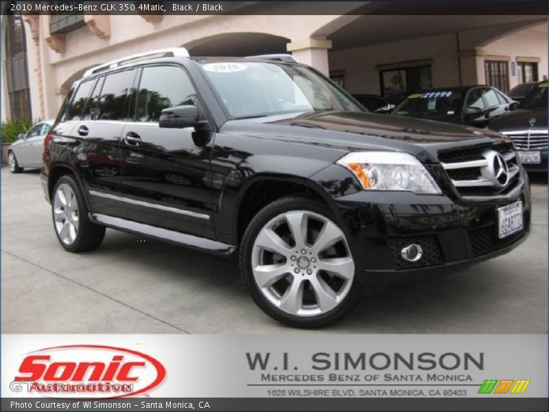 Black / Black 2010 Mercedes-Benz GLK 350 4Matic