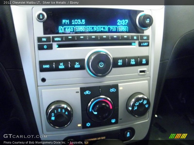 Silver Ice Metallic / Ebony 2012 Chevrolet Malibu LT
