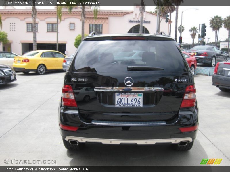 Black / Cashmere 2009 Mercedes-Benz ML 350 4Matic