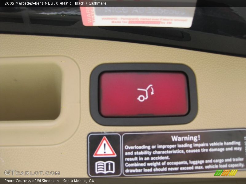 Black / Cashmere 2009 Mercedes-Benz ML 350 4Matic