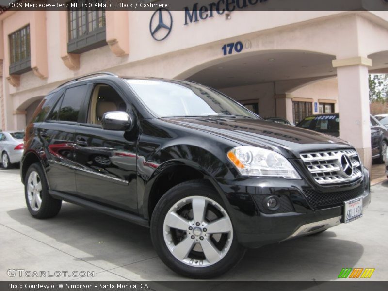 Black / Cashmere 2009 Mercedes-Benz ML 350 4Matic