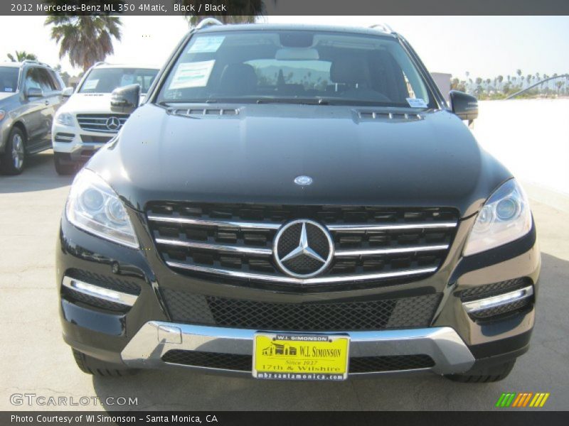 Black / Black 2012 Mercedes-Benz ML 350 4Matic