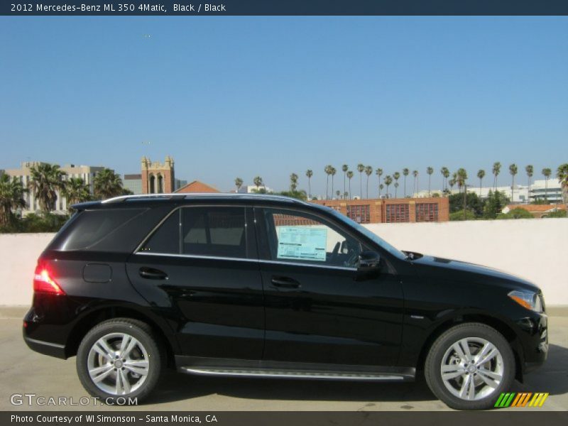 Black / Black 2012 Mercedes-Benz ML 350 4Matic
