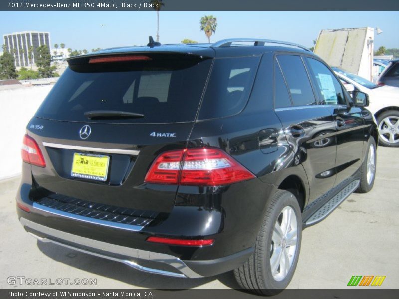 Black / Black 2012 Mercedes-Benz ML 350 4Matic