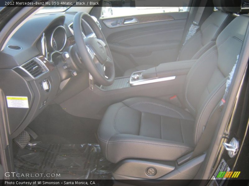 Black / Black 2012 Mercedes-Benz ML 350 4Matic