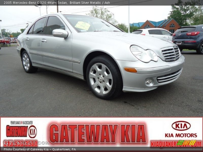 Brilliant Silver Metallic / Ash 2005 Mercedes-Benz C 320 4Matic Sedan