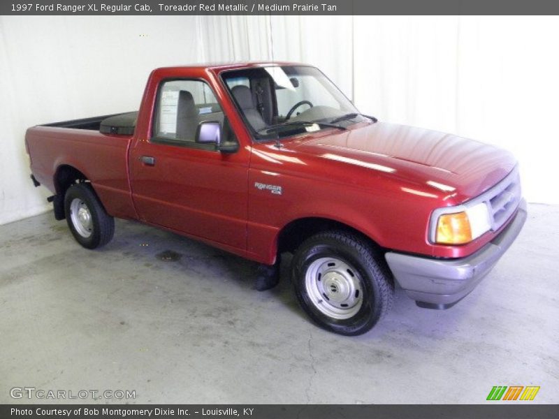 Toreador Red Metallic / Medium Prairie Tan 1997 Ford Ranger XL Regular Cab