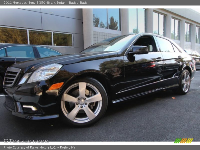 Black / Black 2011 Mercedes-Benz E 350 4Matic Sedan