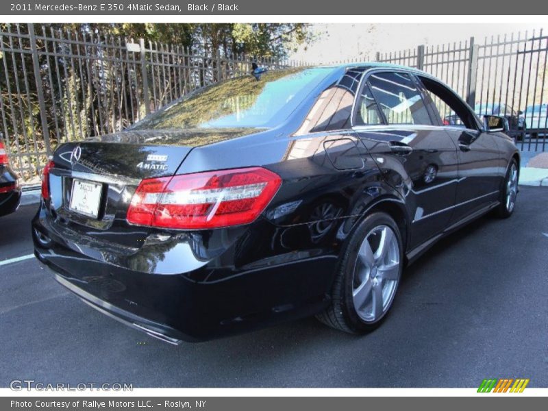 Black / Black 2011 Mercedes-Benz E 350 4Matic Sedan