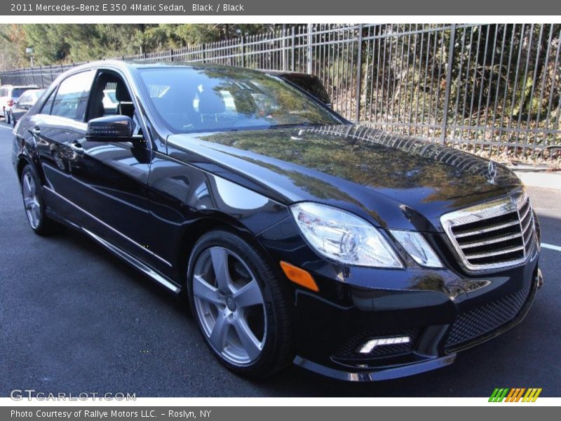 Black / Black 2011 Mercedes-Benz E 350 4Matic Sedan