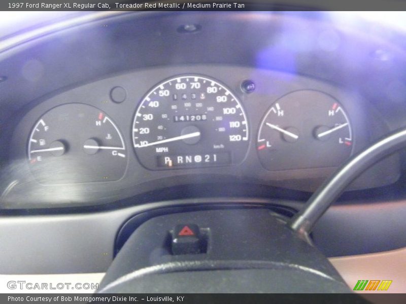 Toreador Red Metallic / Medium Prairie Tan 1997 Ford Ranger XL Regular Cab