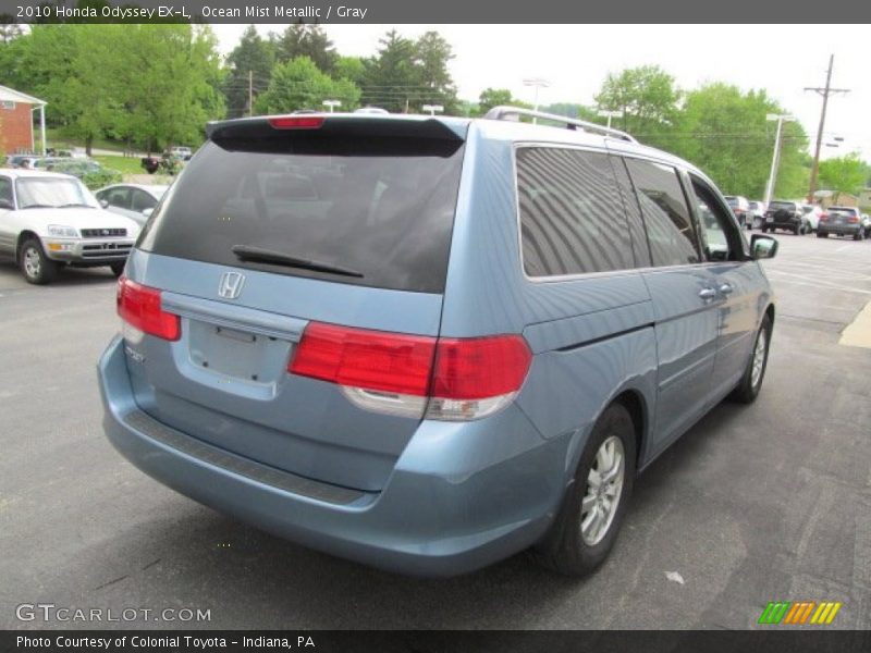 Ocean Mist Metallic / Gray 2010 Honda Odyssey EX-L