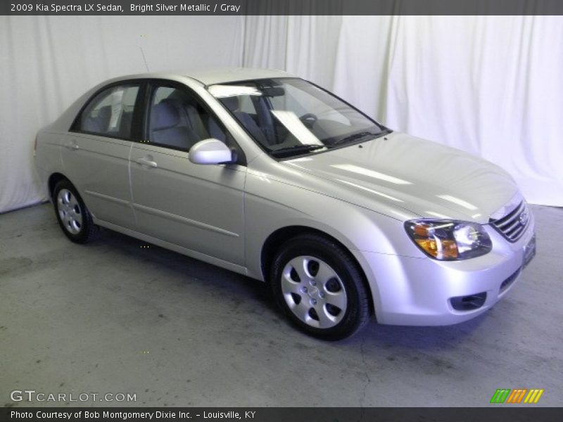 Bright Silver Metallic / Gray 2009 Kia Spectra LX Sedan
